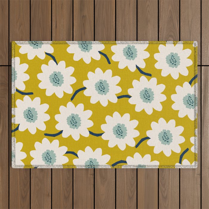 Flower field - fresh Outdoor Rug Gallery Image 1