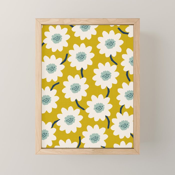 Flower field - fresh Mini Art Print Gallery Image 1