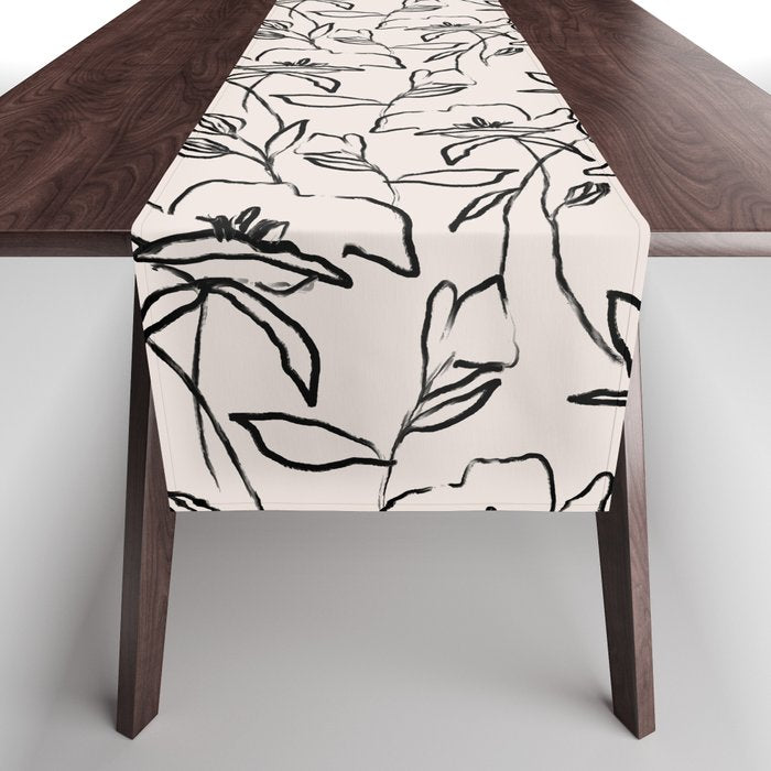 Meadow Bloom - Beige Table Runner Gallery Image 1