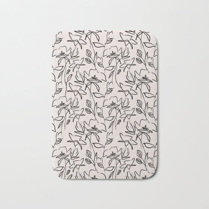Meadow Bloom - Beige Bath Mat Gallery Image 1