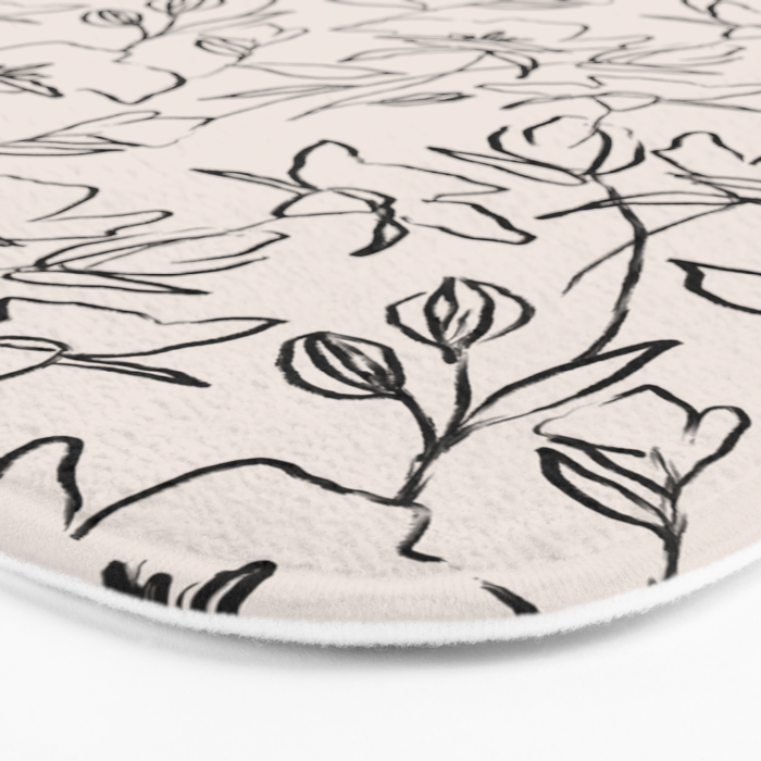 Meadow Bloom - Beige Bath Mat Gallery Image 3