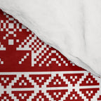 Red Winter Fair Isle Pattern Comforter Gallery Image 4