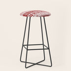 Red Winter Fair Isle Pattern Stool Gallery Image 1