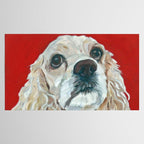 Cocker Spaniel Dog Painting Tablecloth Gallery Image 2