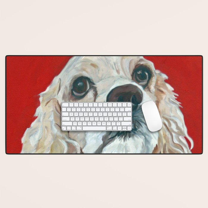 Cocker Spaniel Dog Painting Desk Mat Gallery Image 1