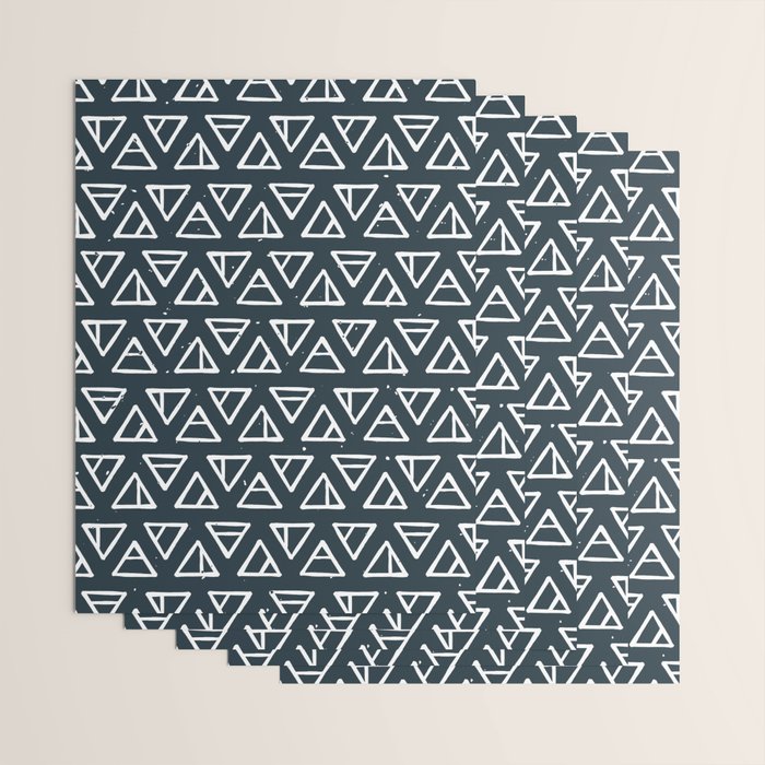 Alchemical Triangles > Navy Wrapping Paper Gallery Image 3