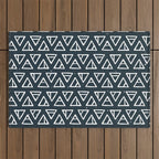 Alchemical Triangles > Navy Outdoor Rug Gallery Image 1
