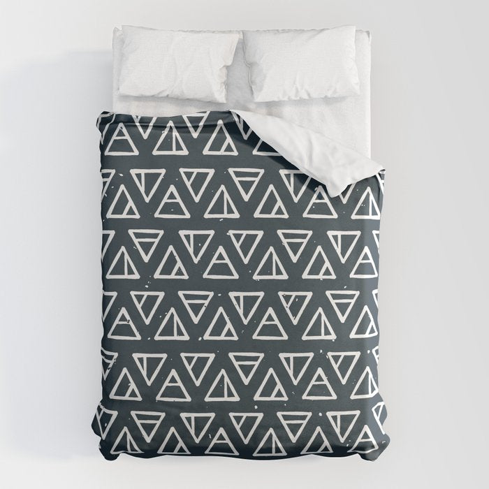 Alchemical Triangles > Navy Duvet Cover Gallery Image 1
