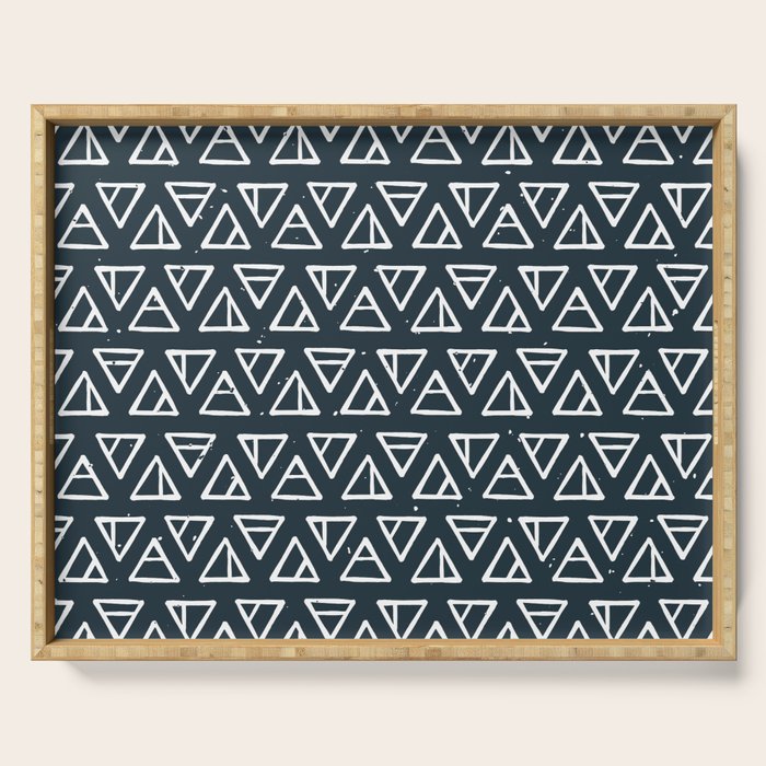 Alchemical Triangles > Navy Serving Tray Gallery Image 1