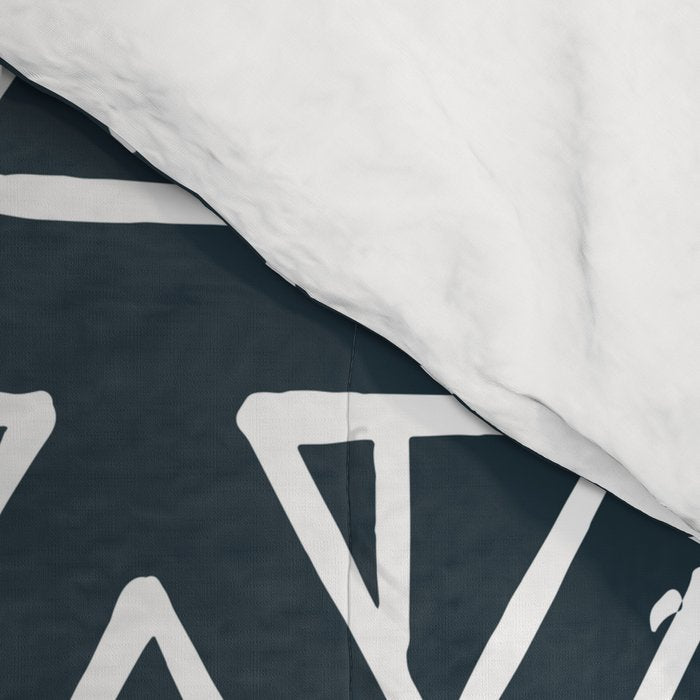Alchemical Triangles > Navy Comforter Gallery Image 4
