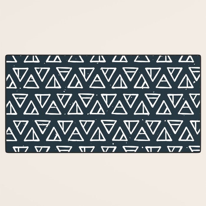 Alchemical Triangles > Navy Desk Mat Gallery Image 3