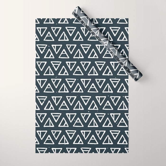 Alchemical Triangles > Navy Wrapping Paper Gallery Image 1