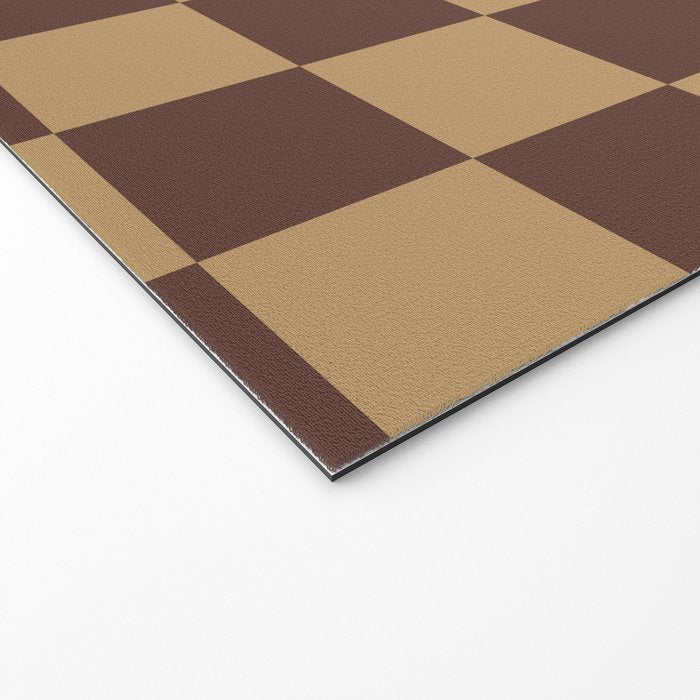 Chocolate x Wheatberry Mixed Checker Welcome Mat Gallery Image 2