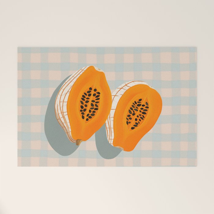 Papaya Afternoon Welcome Mat Gallery Image 1