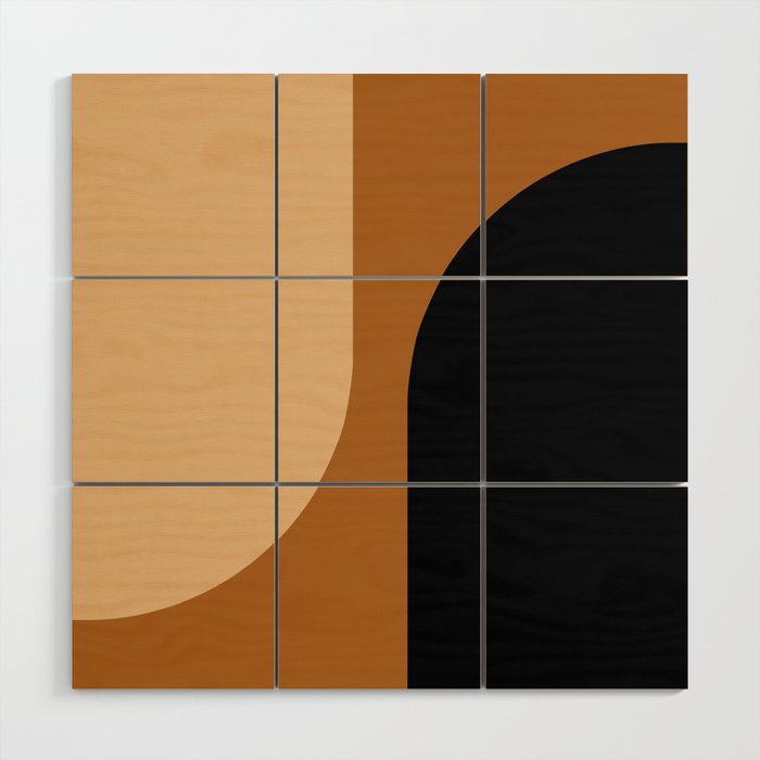 Modern Minimal Arch Abstract LXXX Wood Wall Art Gallery Image 1