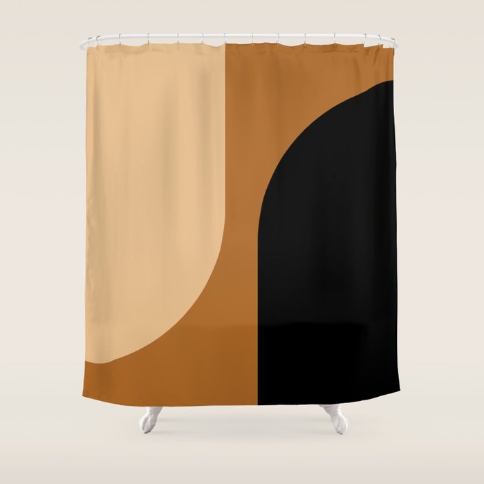 Modern Minimal Arch Abstract LXXX Shower Curtain Gallery Image 1