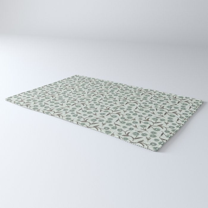 Tipsy Daisies on Celadon  Rug Gallery Image 3