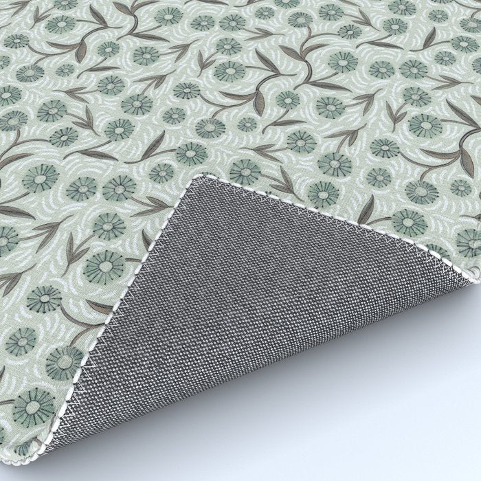 Tipsy Daisies on Celadon  Rug Gallery Image 4
