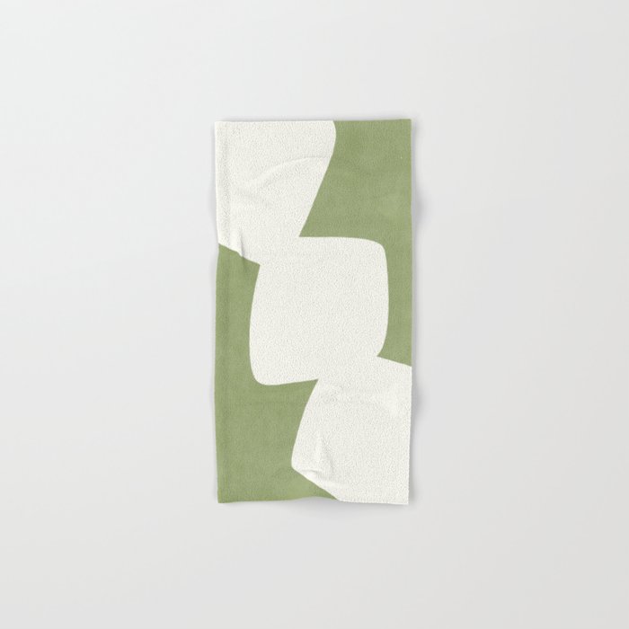 Minimal Shapes green Bath Towel Gallery Image 1