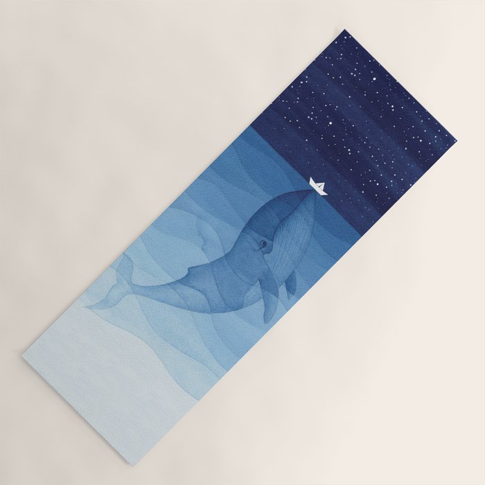 Whale blue ocean Yoga Mat Gallery Image 1