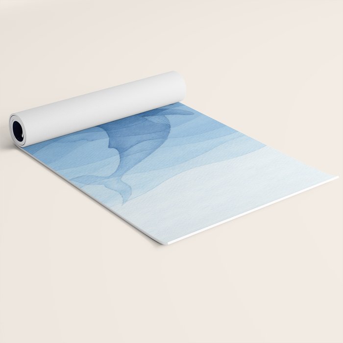 Whale blue ocean Yoga Mat Gallery Image 2