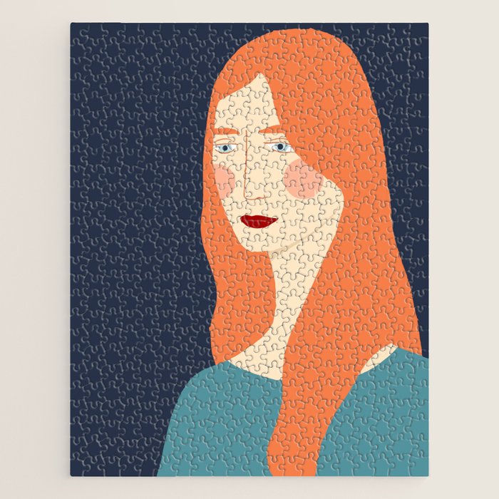 Woman with red hair Jigsaw Puzzle Gallery Image 1