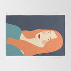 Woman with red hair Rug Gallery Image 2
