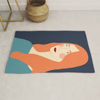 Woman with red hair Rug Gallery Image 1