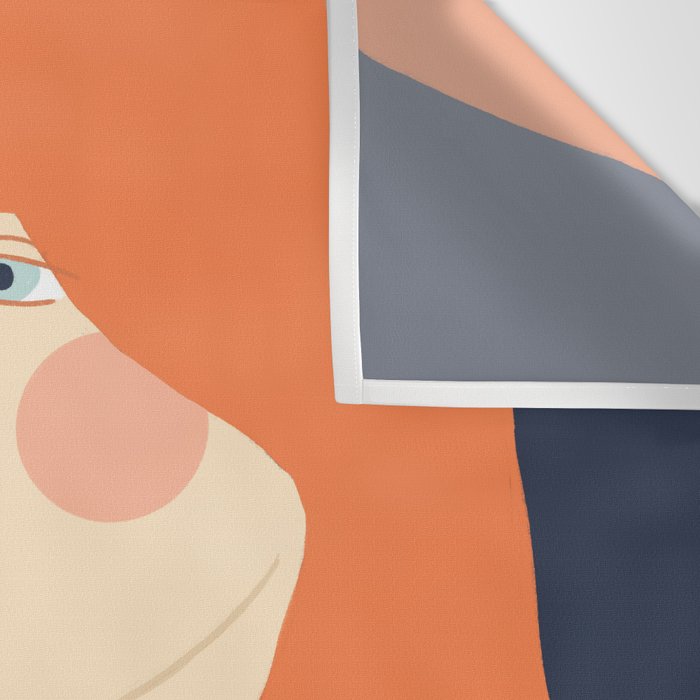 Woman with red hair Wall Tapestry Gallery Image 3