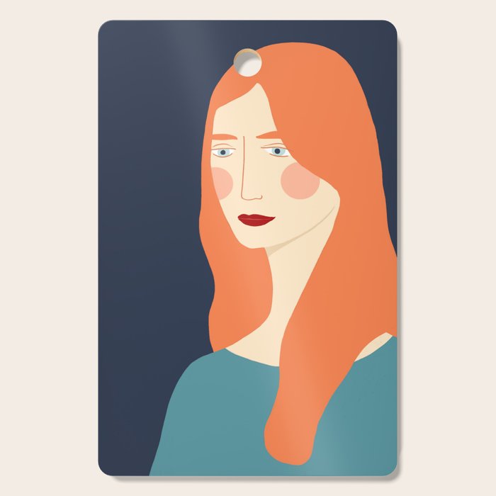 Woman with red hair Cutting Board Gallery Image 1