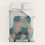 Cat and Plant 15 Duvet Cover Gallery Image 6