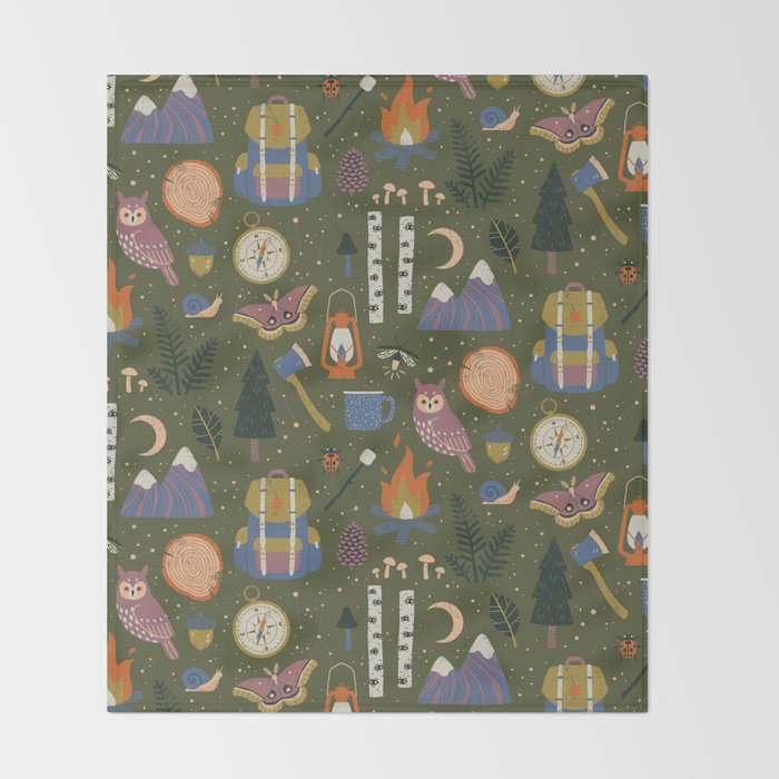 Into the Woods Throw Blanket Gallery Image 2