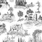 Toile de Jouy Vintage French Romantic Pastoral Black & White Coffee Mug Gallery Image 2