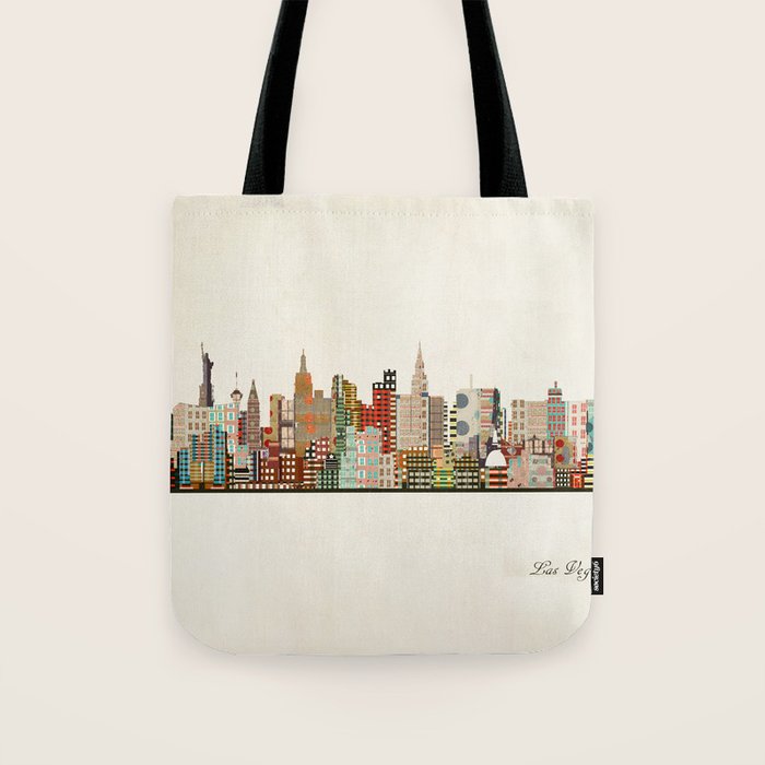 las vegas skyline Tote Bag Gallery Image 1