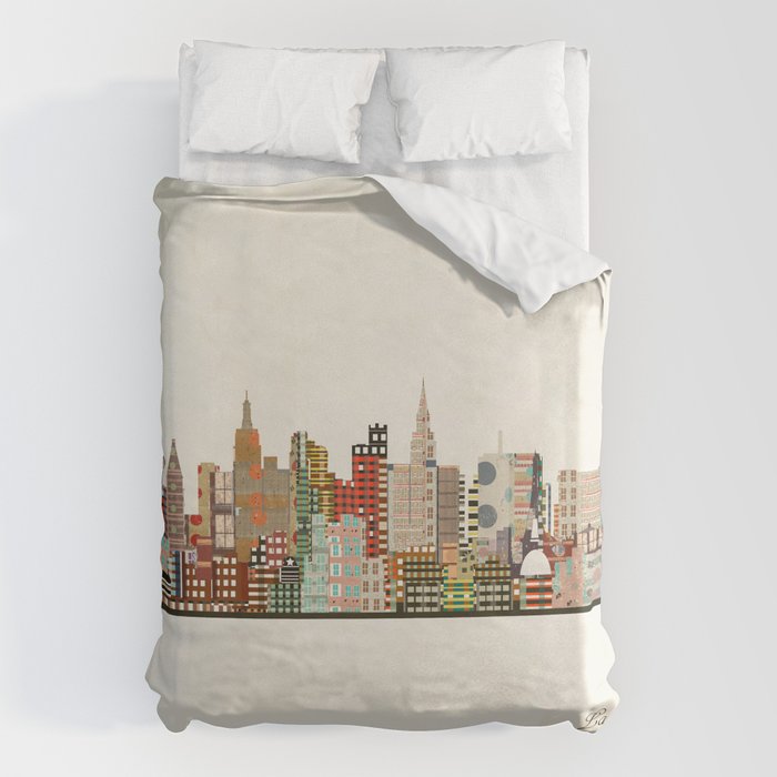 las vegas skyline Duvet Cover Gallery Image 1