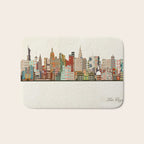 las vegas skyline Bath Mat Gallery Image 1