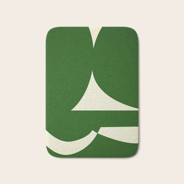 abstract composition-green01 Bath Mat Gallery Image 1