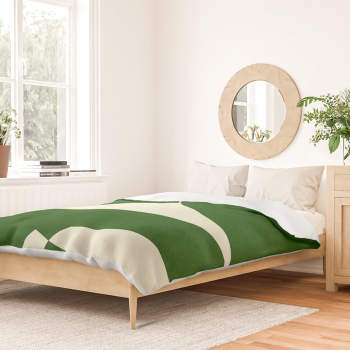 abstract composition-green01 Duvet Cover Gallery Image 2