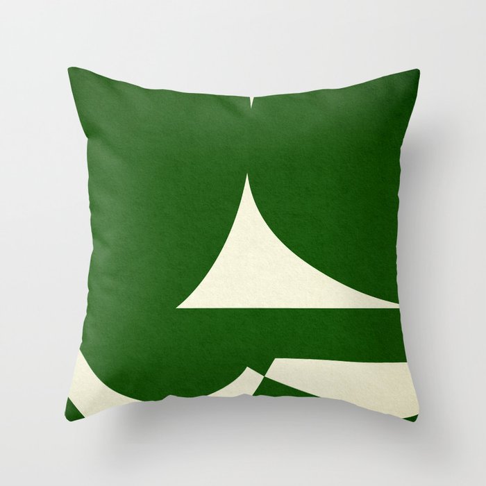 abstract composition-green01 Throw Pillow Gallery Image 6