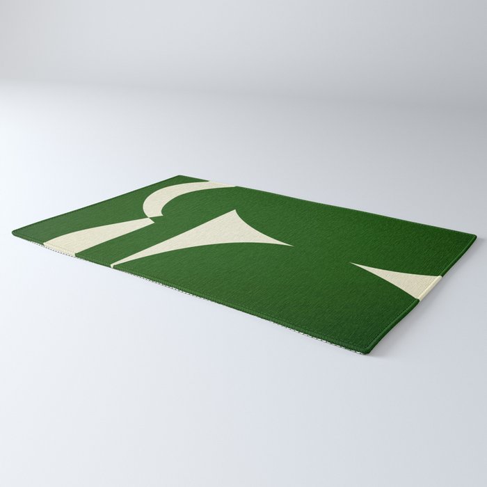 abstract composition-green01 Rug Gallery Image 3