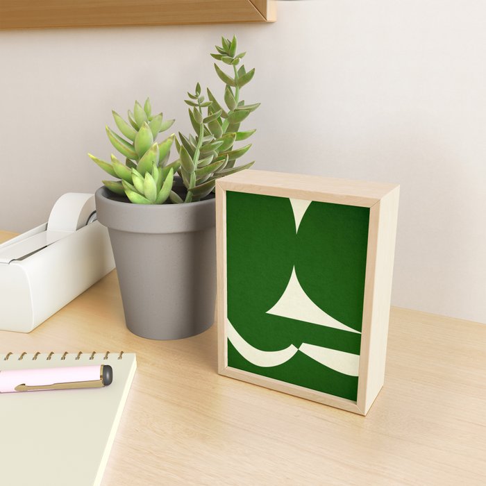 abstract composition-green01 Mini Art Print Gallery Image 2