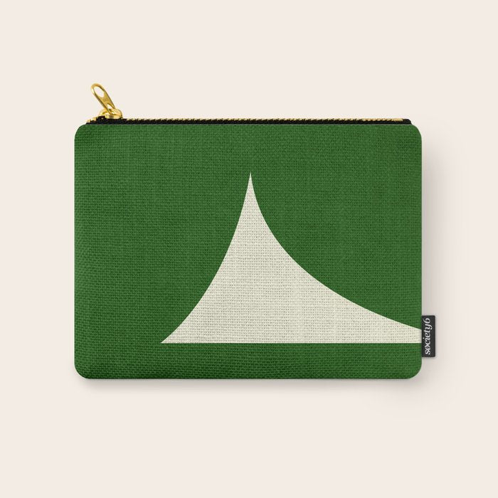 abstract composition-green01 Carry All Pouch Gallery Image 1