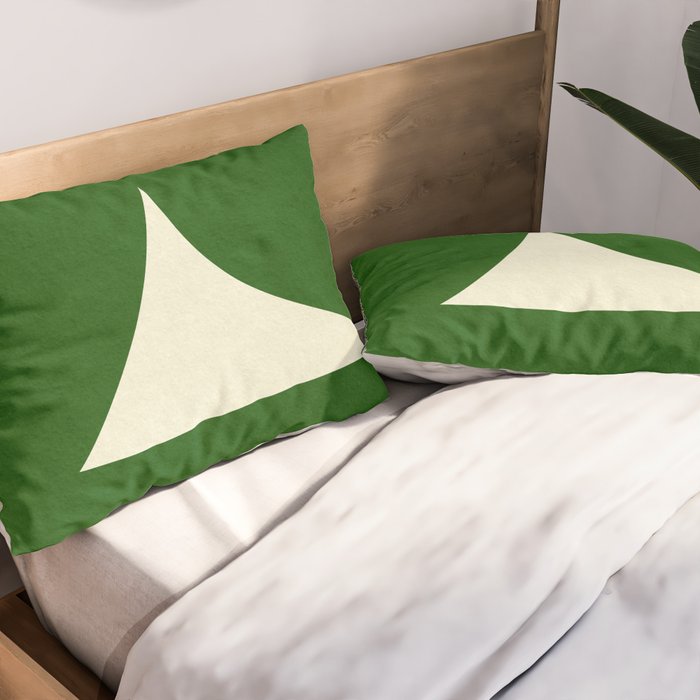 abstract composition-green01 Pillow Sham Gallery Image 2