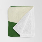 abstract composition-green01 Throw Blanket Gallery Image 3
