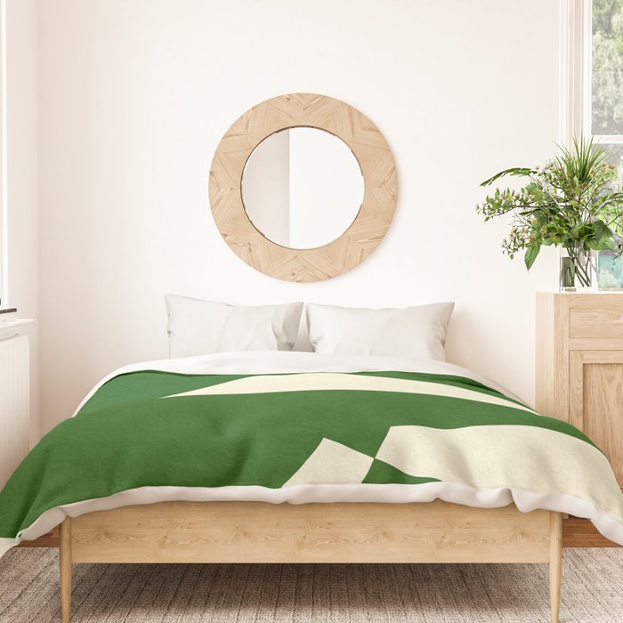 abstract composition-green01 Duvet Cover Gallery Image 3