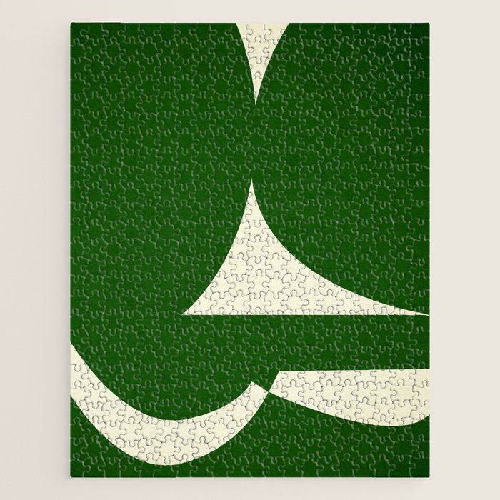 abstract composition-green01 Jigsaw Puzzle Gallery Image 1
