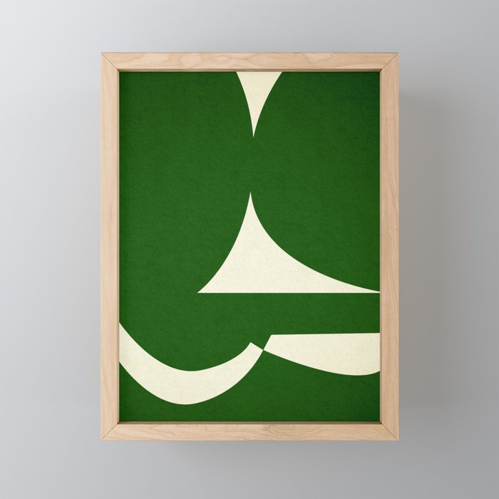 abstract composition-green01 Mini Art Print Gallery Image 1