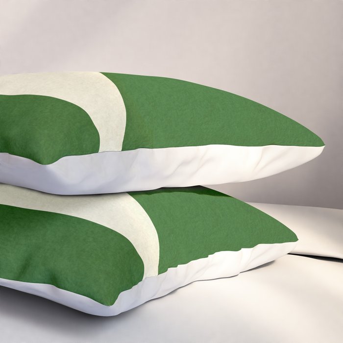 abstract composition-green01 Pillow Sham Gallery Image 3