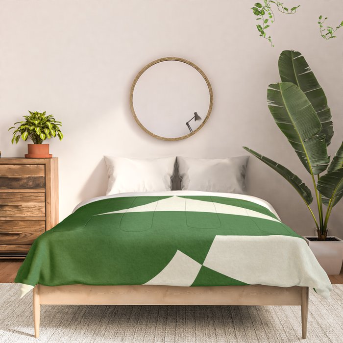 abstract composition-green01 Comforter Gallery Image 3