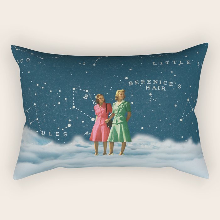 A walk in the Clouds // On Friendship Rectangular Pillow Gallery Image 1